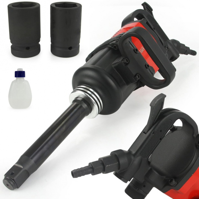 Pistol cheie pneumatica impact 4800Nm 1tol + tubulare 32 33mm camion, tir insurubat desfacut (M80516) [1]