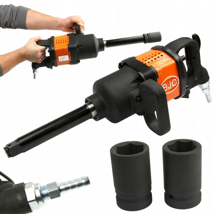 Pistol cheie pneumatica impact 4800Nm 1tol + tubulare 32 33mm camion, tir insurubat desfacut (M80521) [1]