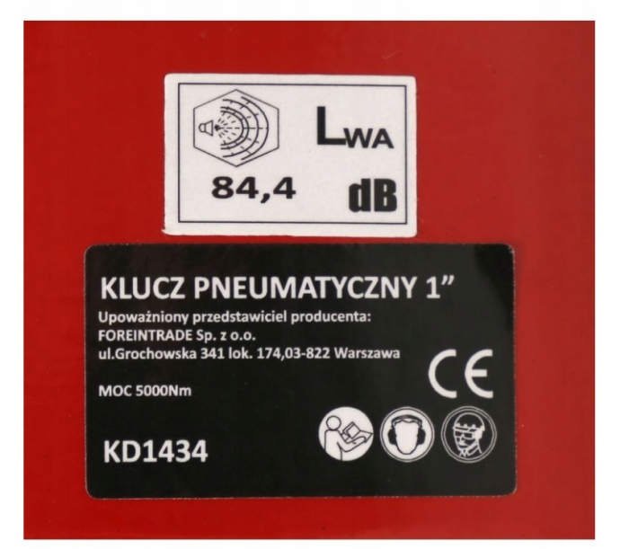 Pistol cheie pneumatica impact 5000Nm 1tol + valiza tir insurubat desfacut (KD1434) [8]