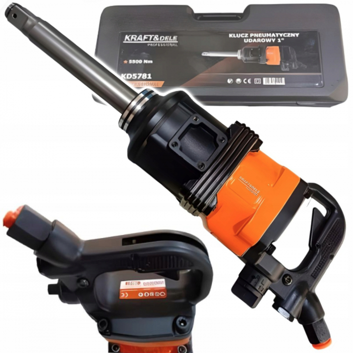 Pistol cheie pneumatica impact 5500Nm 1tol + tubulare 32 33mm camion tir utilaje (KD5781) [3]
