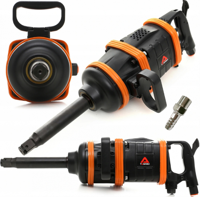 Pistol cheie pneumatica impact 7000Nm 1tol camion tir utilaje +Trusa chei tubulare de forta impact 1tol 17-41mm (TA830+V39465) [2]