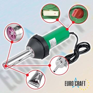 Pistol cu aer cald electric 1200W pentru sudura plastic cu accesorii incluse ( ECHG12) [3]