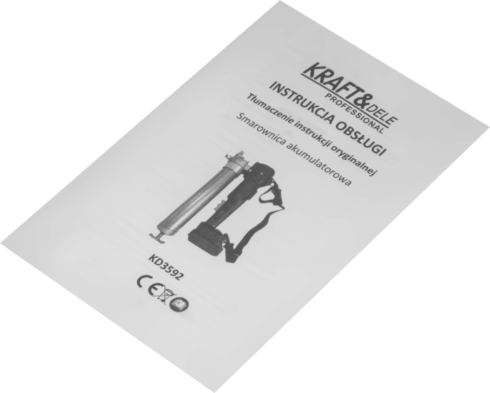 Pistol de gresare cu acumulator 21V 2x3Ah 12000 PSI cu accesorii si geanta transport (KD3592) [10]