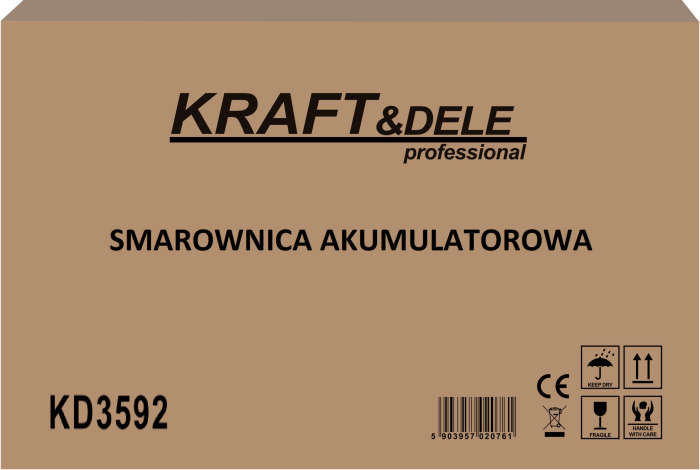 Pistol de gresare cu acumulator 21V 2x3Ah 12000 PSI cu accesorii si geanta transport (KD3592) [15]