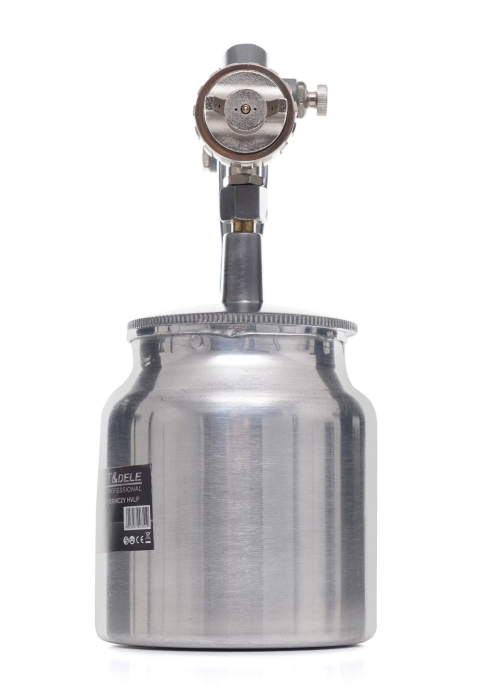 Pistol de pulverizare vopsit pneumatic HVLP, 750 ml, duza 1.8 mm, (KD2091) [4]