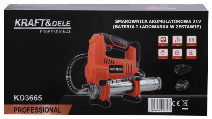 Pistol de uns cu acumulator 21 V, 3000 mAh, 10000 PSI (KD3665) [13]