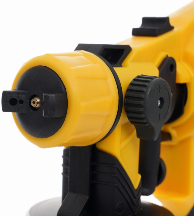 Pistol de vopsit electric HVLP, 650W, rezervor 800ml, 3 duze incluse (KD1657) [5]