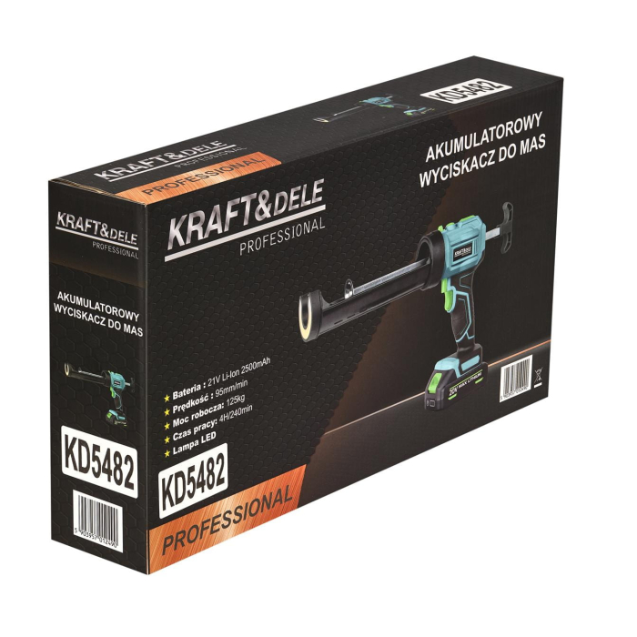 Pistol electric silicon spuma pe baterie acumulator 2500mAh 21V lampa led (KD5482) [20]