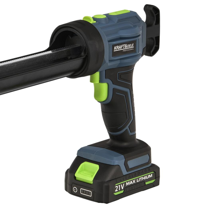 Pistol electric silicon spuma pe baterie acumulator 2500mAh 21V lampa led (KD5482) [11]