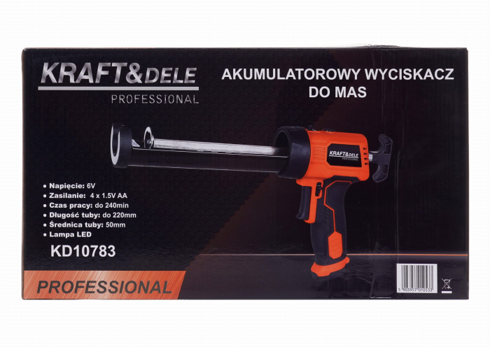 Pistol electric silicon spuma pe baterie acumulator 6V (KD10783) [2]