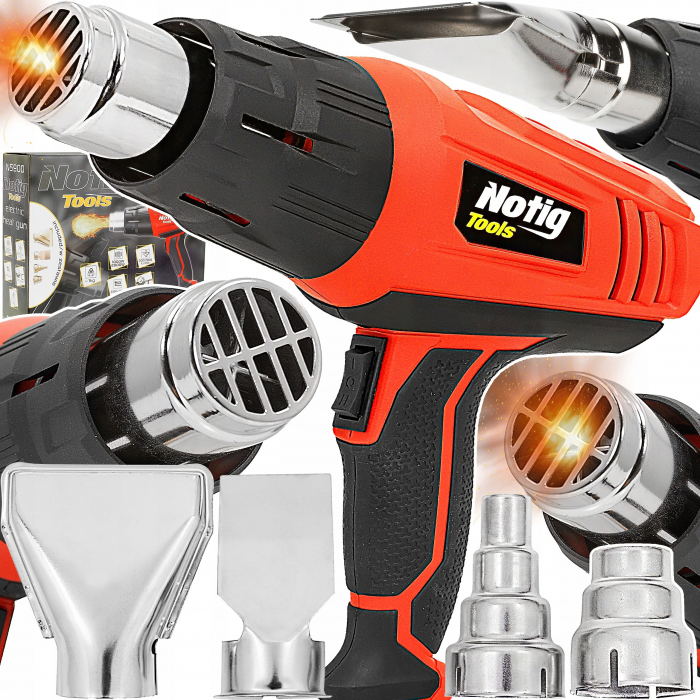 Pistol electric suflat aer cald 2000W suflanta fierbinte + capuri (N5900) [1]