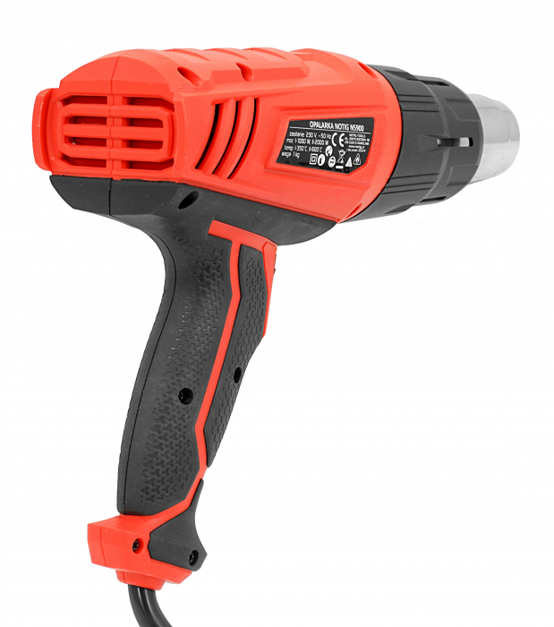 Pistol electric suflat aer cald 2000W suflanta fierbinte + capuri (N5900) [12]