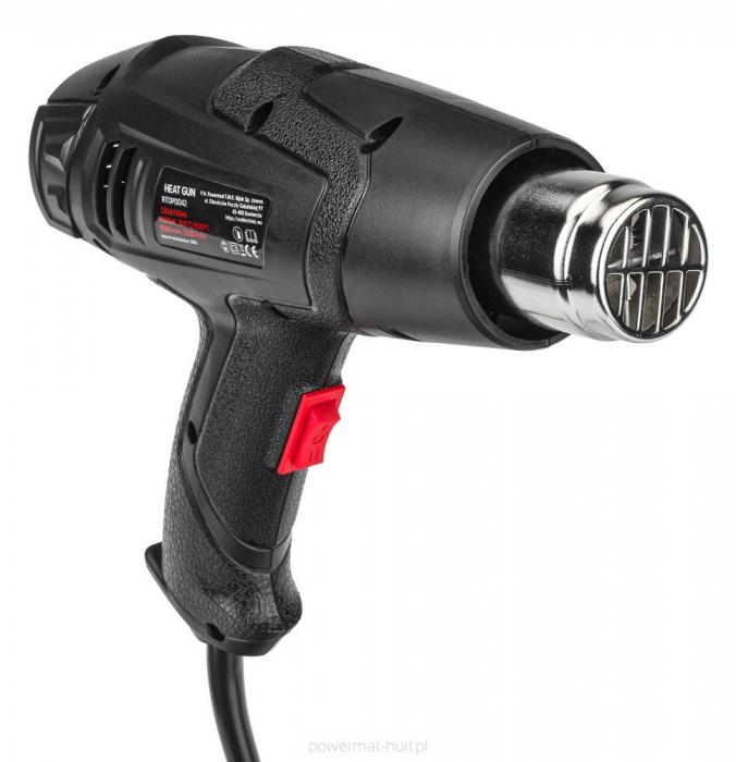 Pistol electric suflat aer cald 2000W suflanta fierbinte + capuri (RTOP0042) [5]