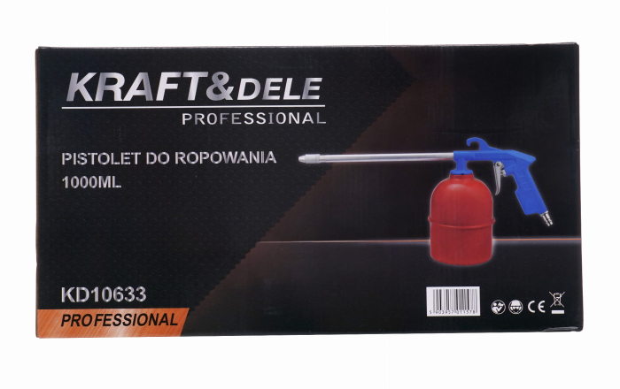 Pistol pneumatic vas 1000ml aplicare ulei protector sampon materiale lichide (KD10633) [9]
