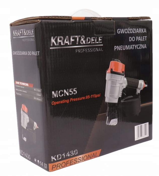 Pistol pneumatic capsator batut cuie 25-57mm 350buc paleti (KD1430) [2]