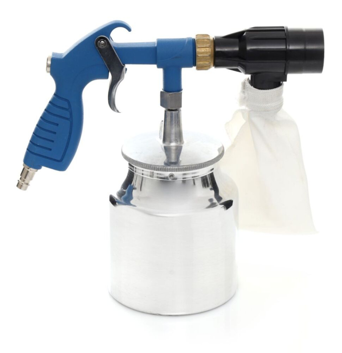 Pistol pneumatic de sablare cu recuperare abraziv, rezervor 1L, 2 kg abraziv (TA1358) [2]