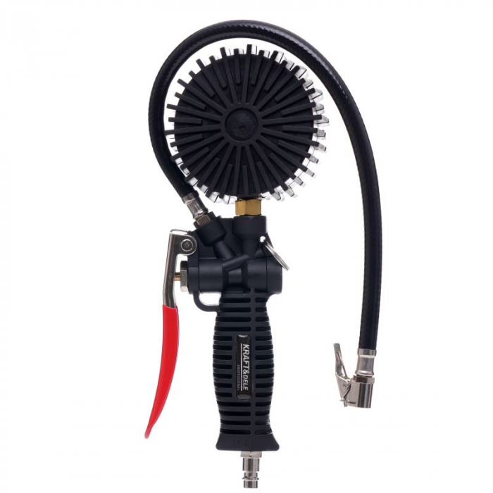 Pistol pneumatic profesional umflat roti cu manometru 12bar 40cm compresor (KD1365) [3]