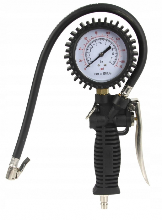 Pistol pneumatic profesional umflat roti cu manometru 12bar aer comprimat compresor (M80699) [2]