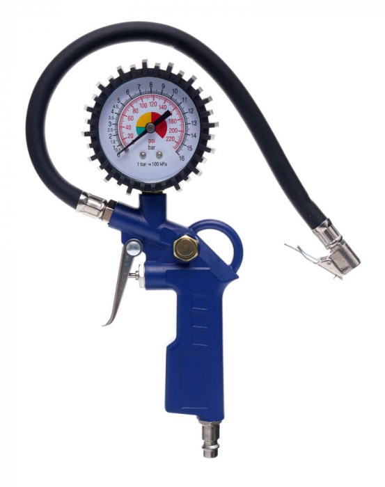 Pistol pneumatic profesional umflat roti cu manometru 16bar 35cm compresor (TA101) [4]
