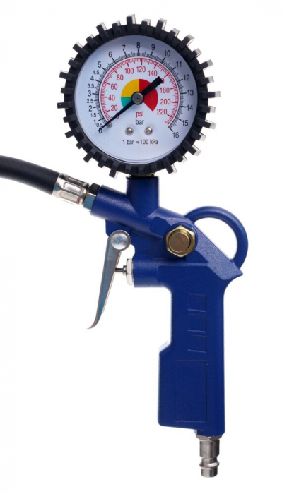 Pistol pneumatic profesional umflat roti cu manometru 16bar 35cm compresor (TA101) [11]