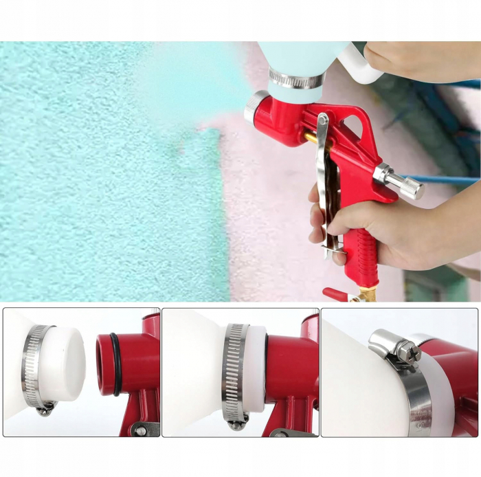 Pistol pneumatic tencuiala glet vopsea vas 5L 4-6-8mm (KD2094) [11]