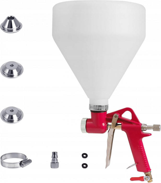 Pistol pneumatic tencuiala glet vopsea vas 5L 4-6-8mm (KD2094) [2]