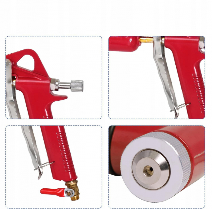 Pistol pneumatic tencuiala glet vopsea vas 5L 4-6-8mm (KD2094) [10]