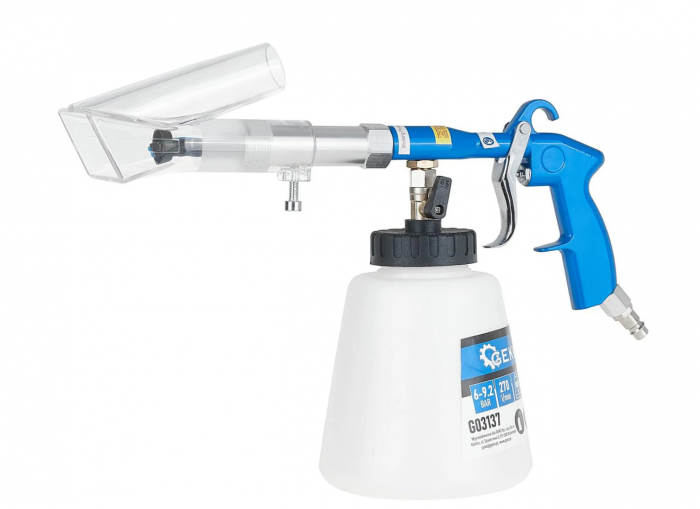 Pistol pneumatic tornador spalat curatat tapiterii interior auto multifunctional cu adaptoare sistem aspirare (G03137) [4]