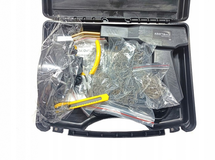 Pistol sudura in plastic 100W + 4 tipuri de capse reparatii + cleste taiere + cutter lipit plastic auto (KD11296) [3]