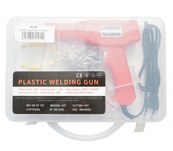 Pistol sudura in plastic 50W + capse reparatii + cleste taiere plastic auto (DISKL06) [5]