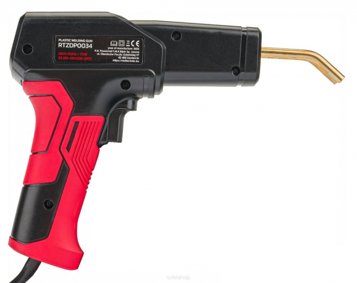 Pistol sudura in plastic 70W + 4 tipuri de capse reparatii + cleste taiere + cutter lipit plastic auto (RTZDP0034) [2]