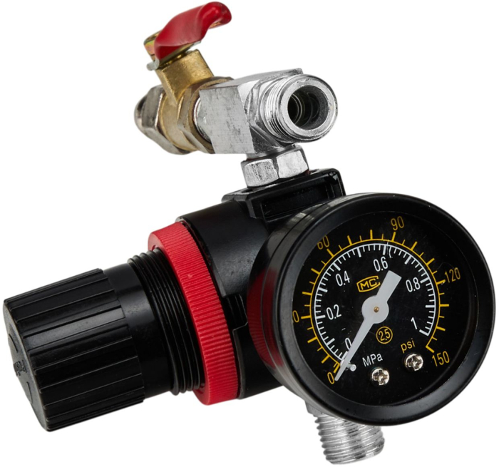 Pistol vopsit cu rezervor vas sub presiune 10L , duza 2.0 mm, rezervor otel, furtunuri 2.9 m, regulator presiune (KD5793) [27]