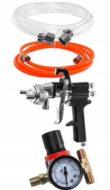 Pistol vopsit cu rezervor vas sub presiune 10L furtun 2.9m (N4903) [4]
