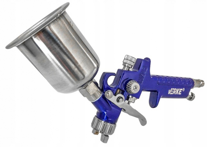 Pistol vopsit pneumatic 0.8mm HVLP H2000AL pahar vas 125ml (V81299) [6]
