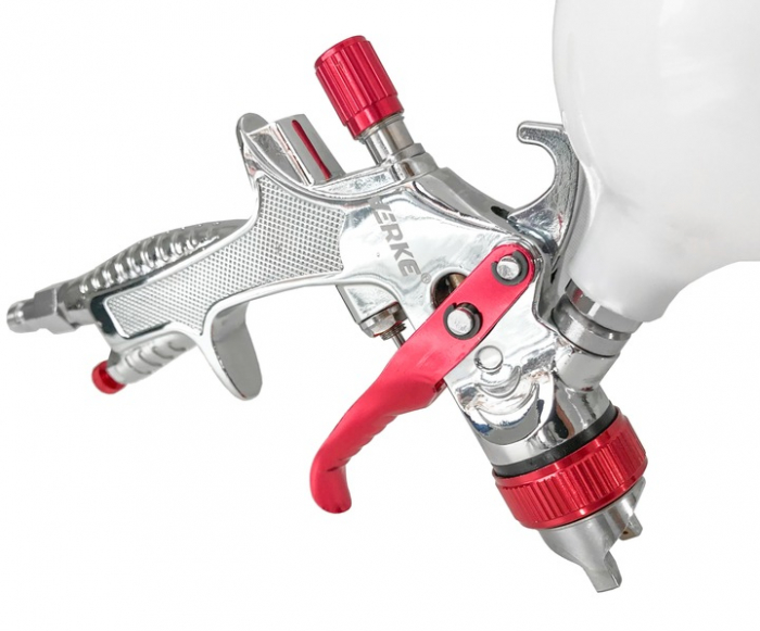 Pistol vopsit pneumatic 1.3mm HVLP pahar vas 600ml regulator (V81297) [3]