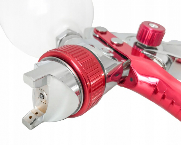 Pistol vopsit pneumatic 1.3mm HVLP pahar vas 600ml regulator (V81297) [8]