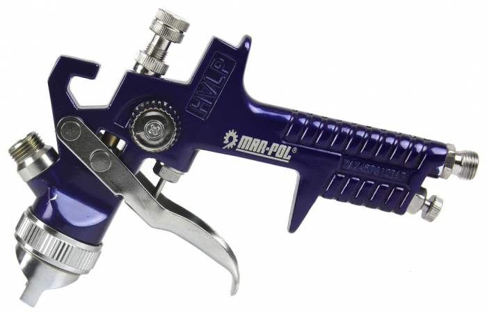 Pistol vopsit pneumatic 1.4mm 1.7mm HVLP pahar vas 600ml regulator (M80600) [10]