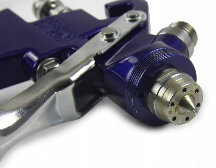 Pistol vopsit pneumatic 1.4mm 1.7mm HVLP pahar vas 600ml regulator (S10506-1) [8]