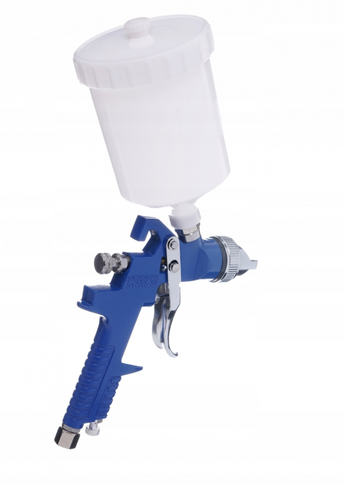 Pistol vopsit pneumatic 1.4mm 1.7mm HVLP pahar vas 600ml regulator (TA133) [8]