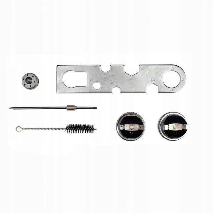 Pistol vopsit pneumatic 1.4mm 1.7mm HVLP pahar vas 600ml regulator (TA133) [2]