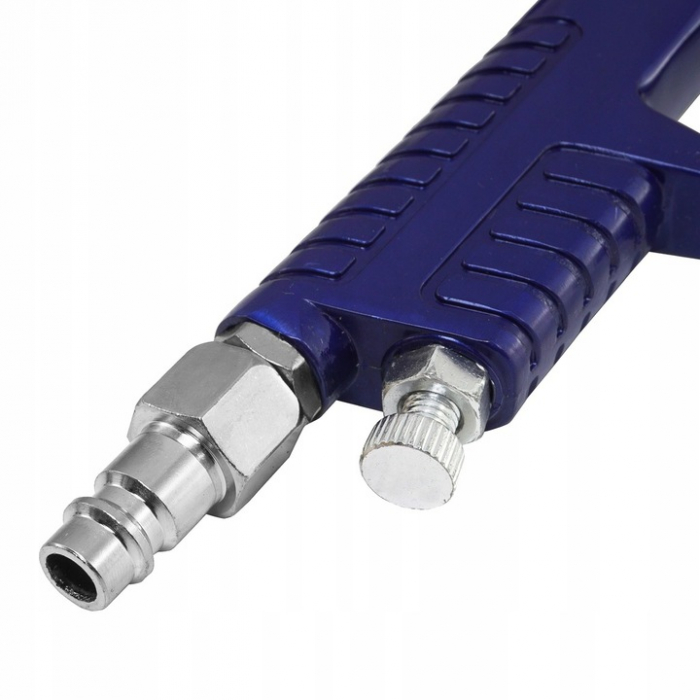 Pistol vopsit pneumatic 1.4mm 1.7mm HVLP pahar vas 600ml regulator (V81294) [3]