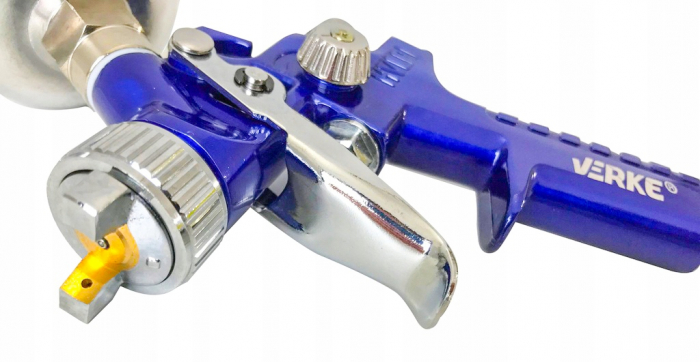 Pistol vopsit pneumatic 1mm HVLP H2000AL pahar vas 125ml (V81300) [8]