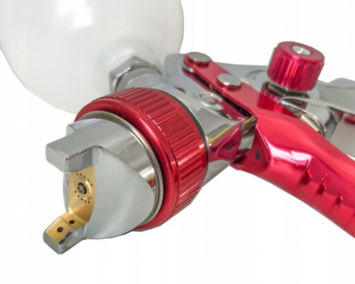 Pistol vopsit pneumatic 2mm HVLP K-775G pahar vas 600ml (V81298) [8]