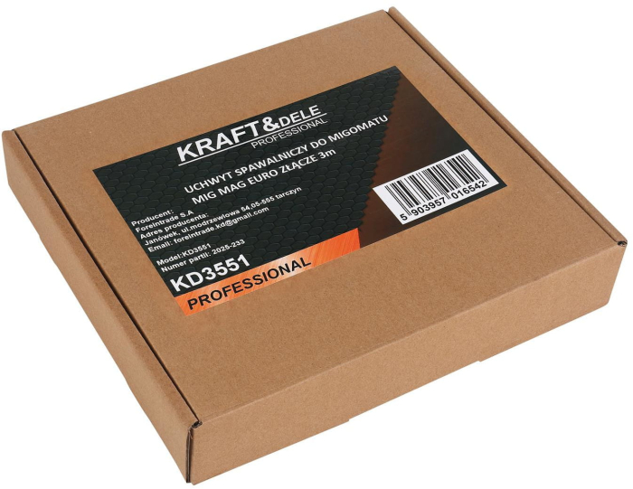 Pistolet torta cablu sudura TIG LIFT 3m + accesorii (KD3551) [10]