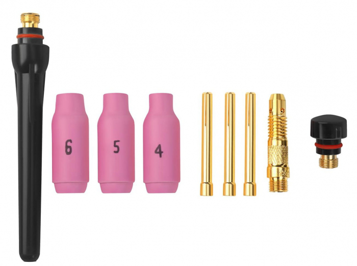 Pistolet torta cablu sudura TIG LIFT 4m + accesorii (KD3550) [9]
