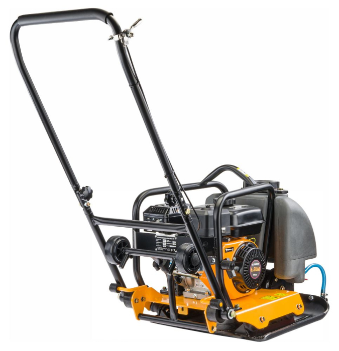 Placa compactoare pe benzina 90kg, motor 6.5 CP, forta 18kN, adancime 30cm, cu roti PM1238 (PM-SZG-90M) [3]
