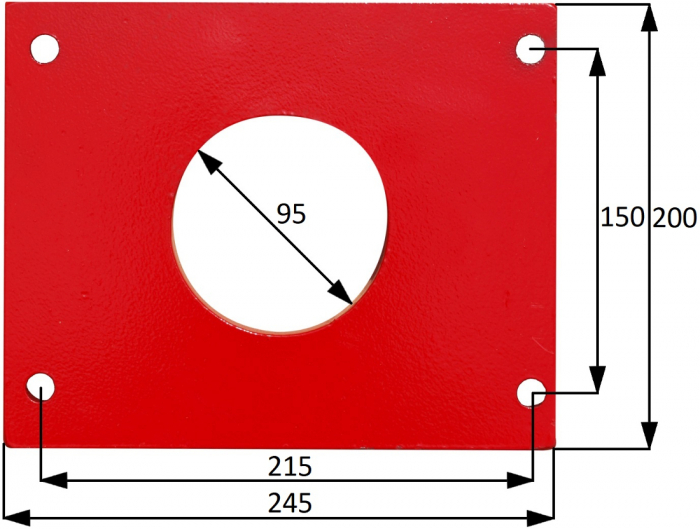 Placa schimb presa hidraulica 30Tone montare cilindru presare parte mobila (MT30T-P) [4]