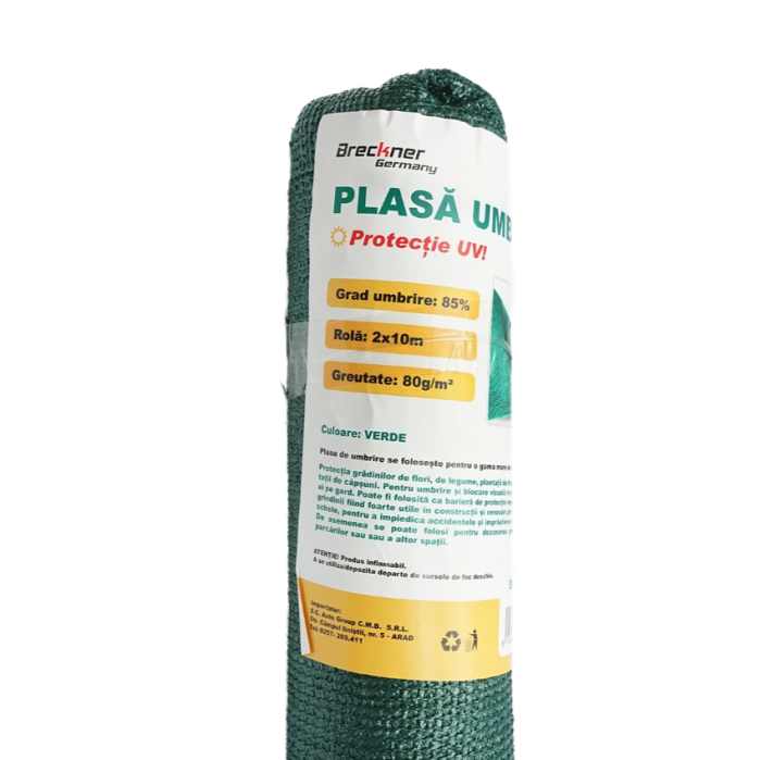 Plasa umbrire 85% latime 2M si lungime 10M verde din polietilena cu protectie UV DISLN01 (BK78269) [3]