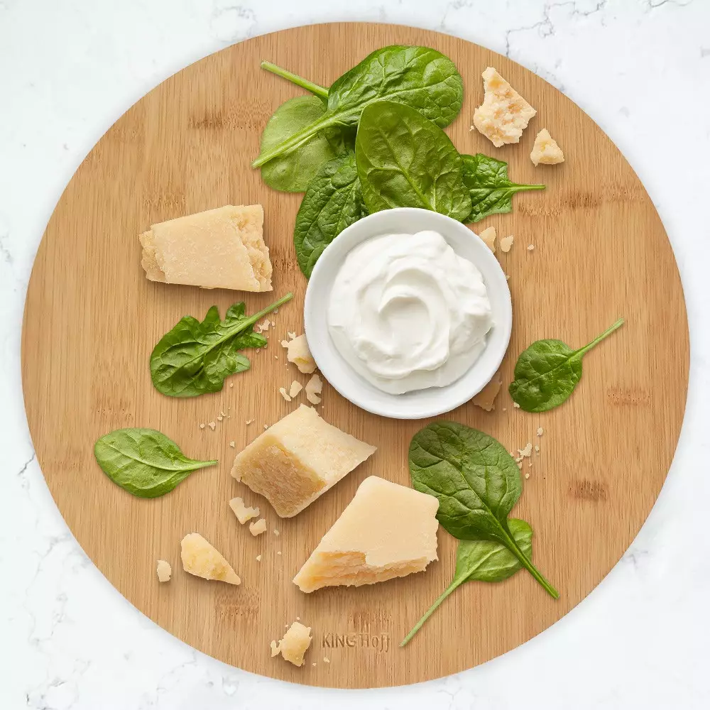 Platou rotativ din bambus 35cm (KH-1566) [5]