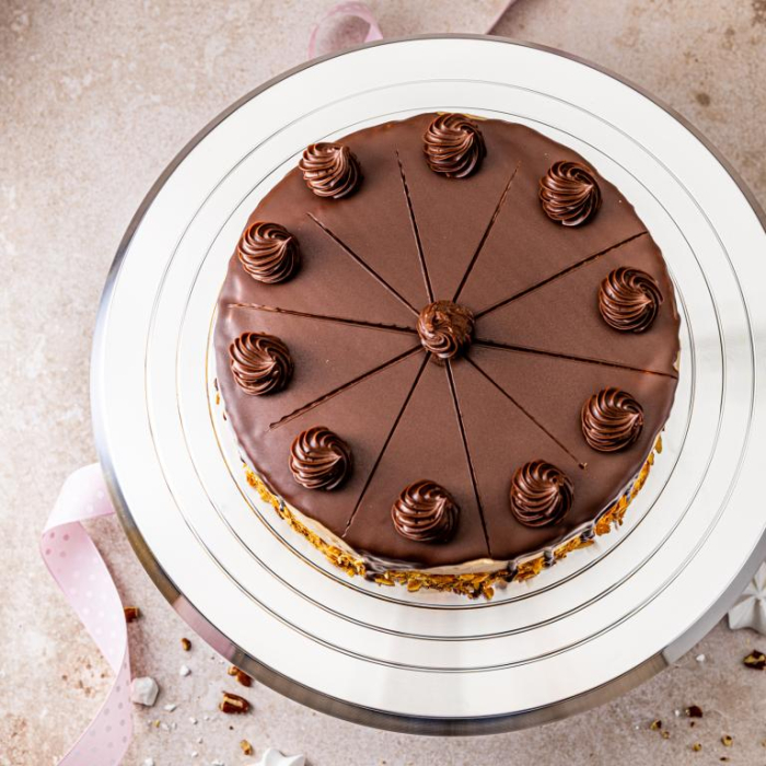 Platou rotativ pentru tort otel inoxidabil 36cm (KB-7772) [9]